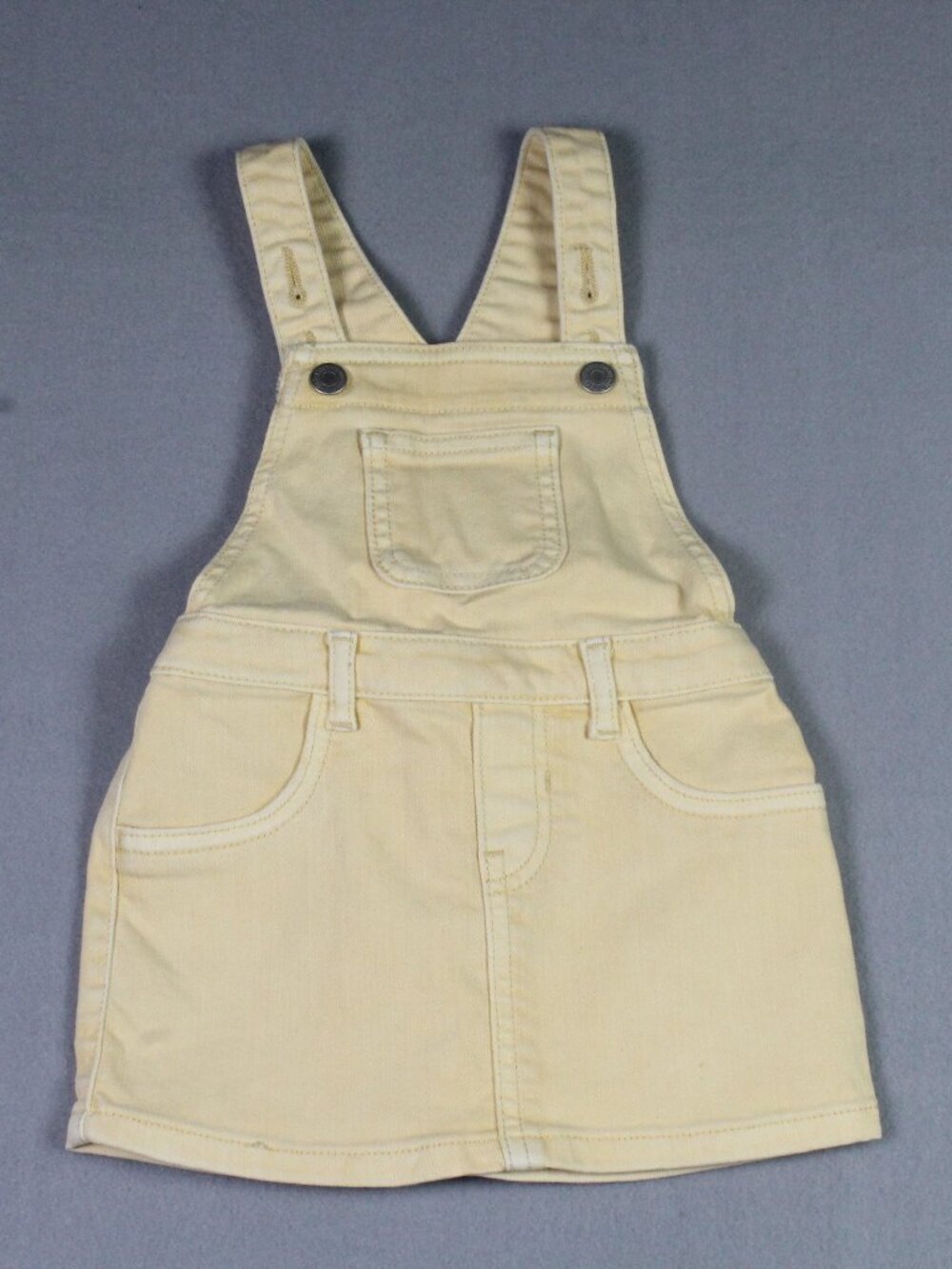 Old Navy 18-24M Yellow Denim Jean Skirtall Baby Girl Dress